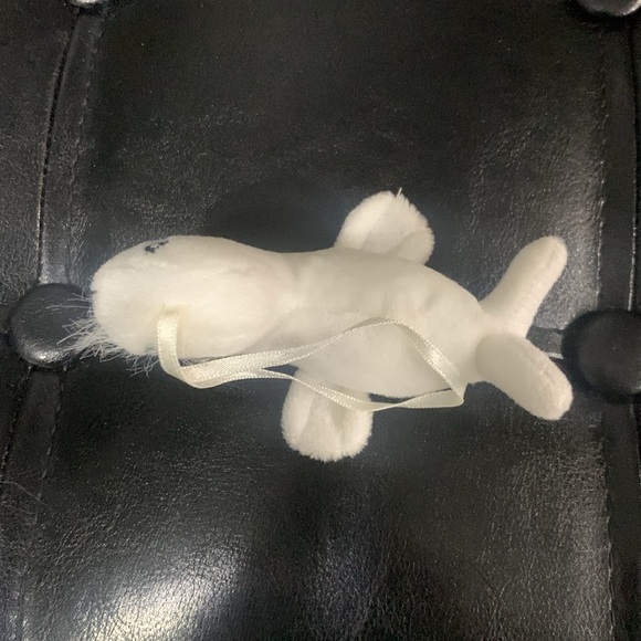 Precious Moments Tiny Tender Tails White Baby Seal Plush Beanie Ornament & Tag - Picture 6 of 8